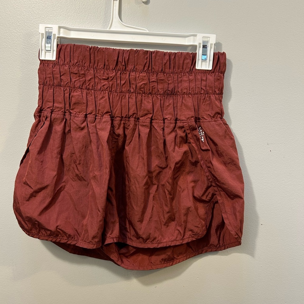 Free People Brown Athletic Shorts high waist Size small